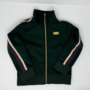 Kith Kids Size 4-5 Track Jacket Forest Green With Gold Detail
